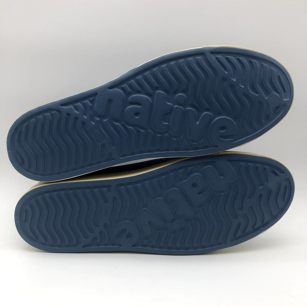 Native Jefferson Slip On Casual Shoes Mens 11 Oasis Blue Bone White Sneakers NIB
