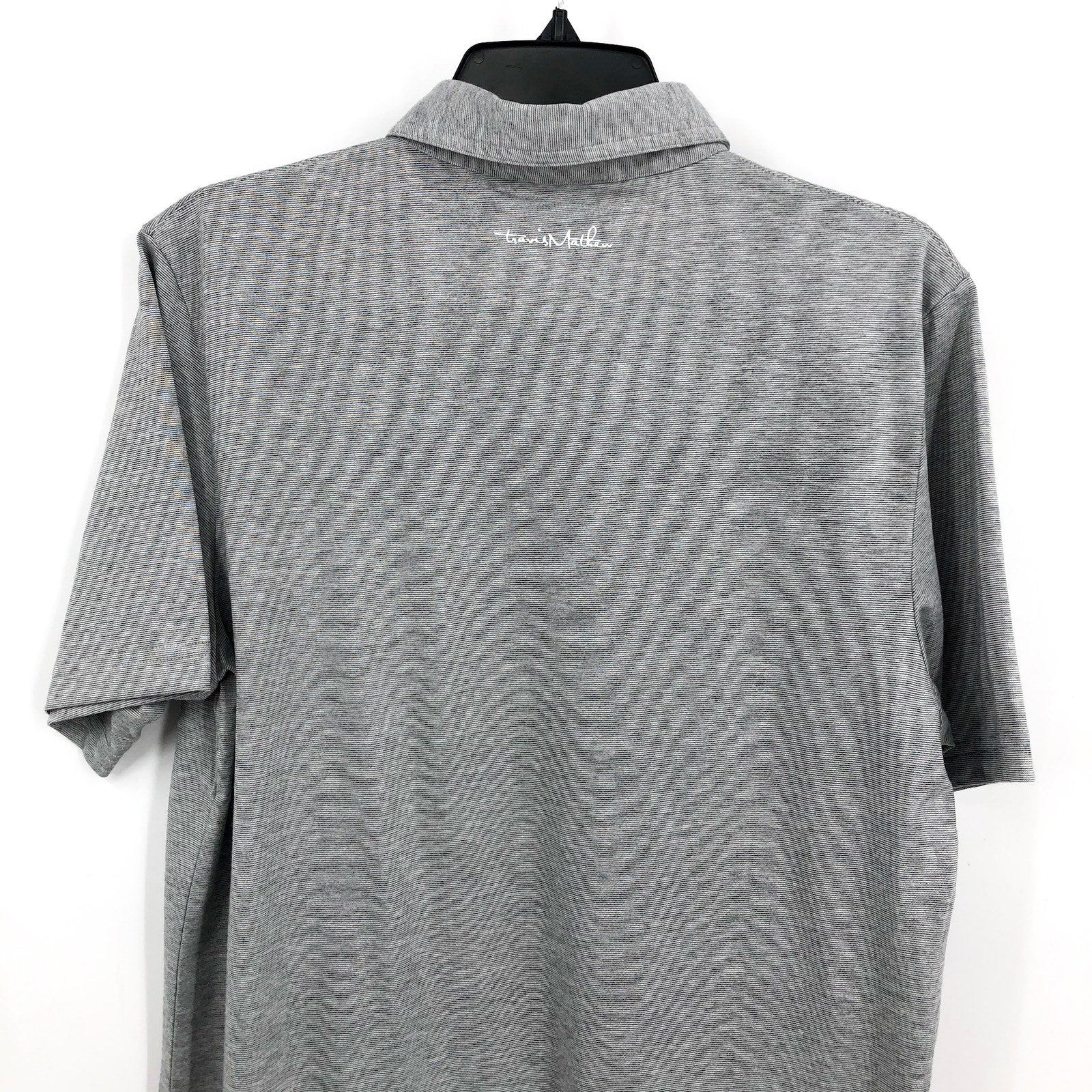 TRAVIS MATHEW Men's New York Yankees The Zinna Polo Shirt Small Heather Grey NWT