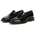 Franco Sarto Womens Eden Studded Loafers Size 5.5 M EU 35.5 Black Slip On NIB