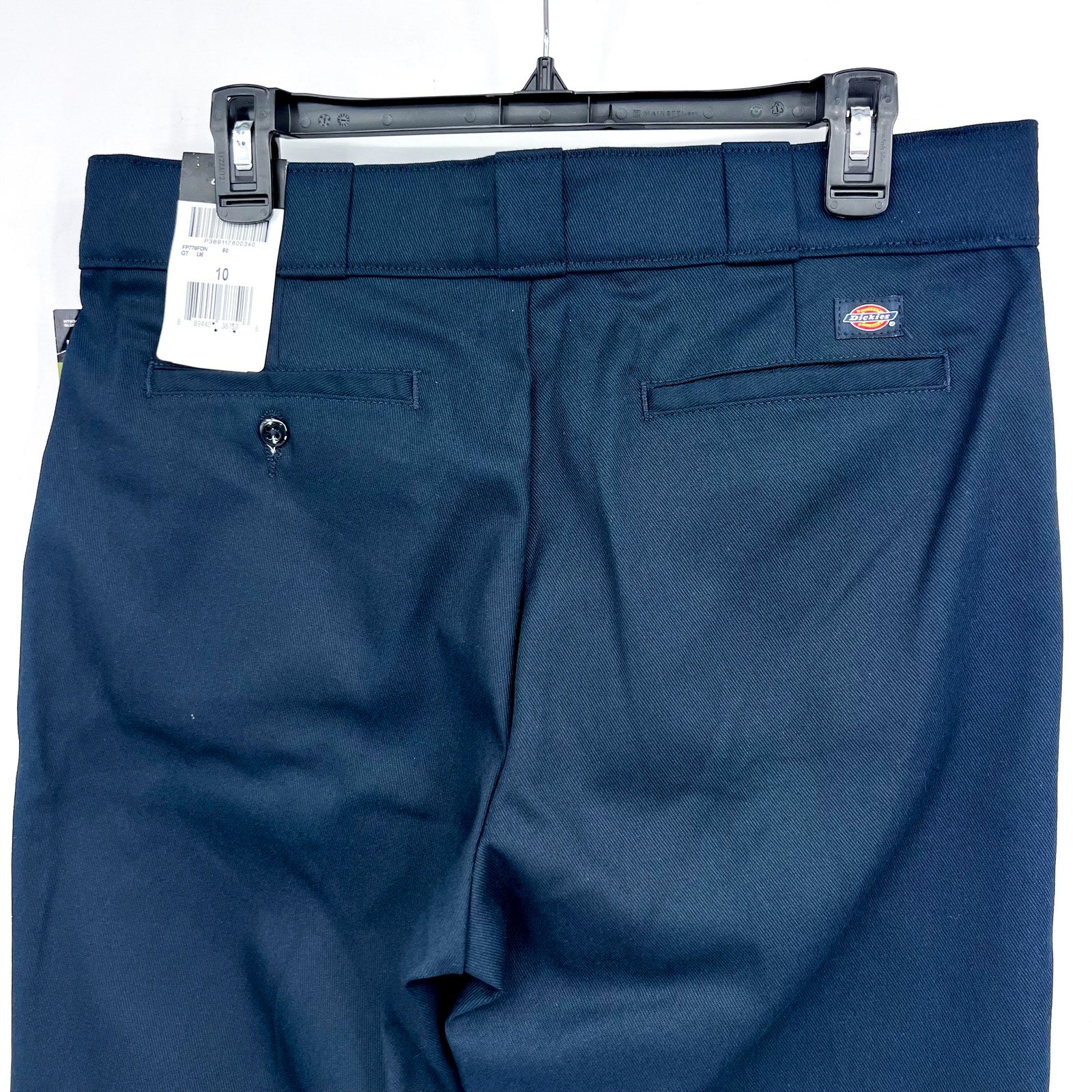 DICKIES Women's FLEX Original Fit Work Pants Size 10 Navy Blue Stretch Twill NWT