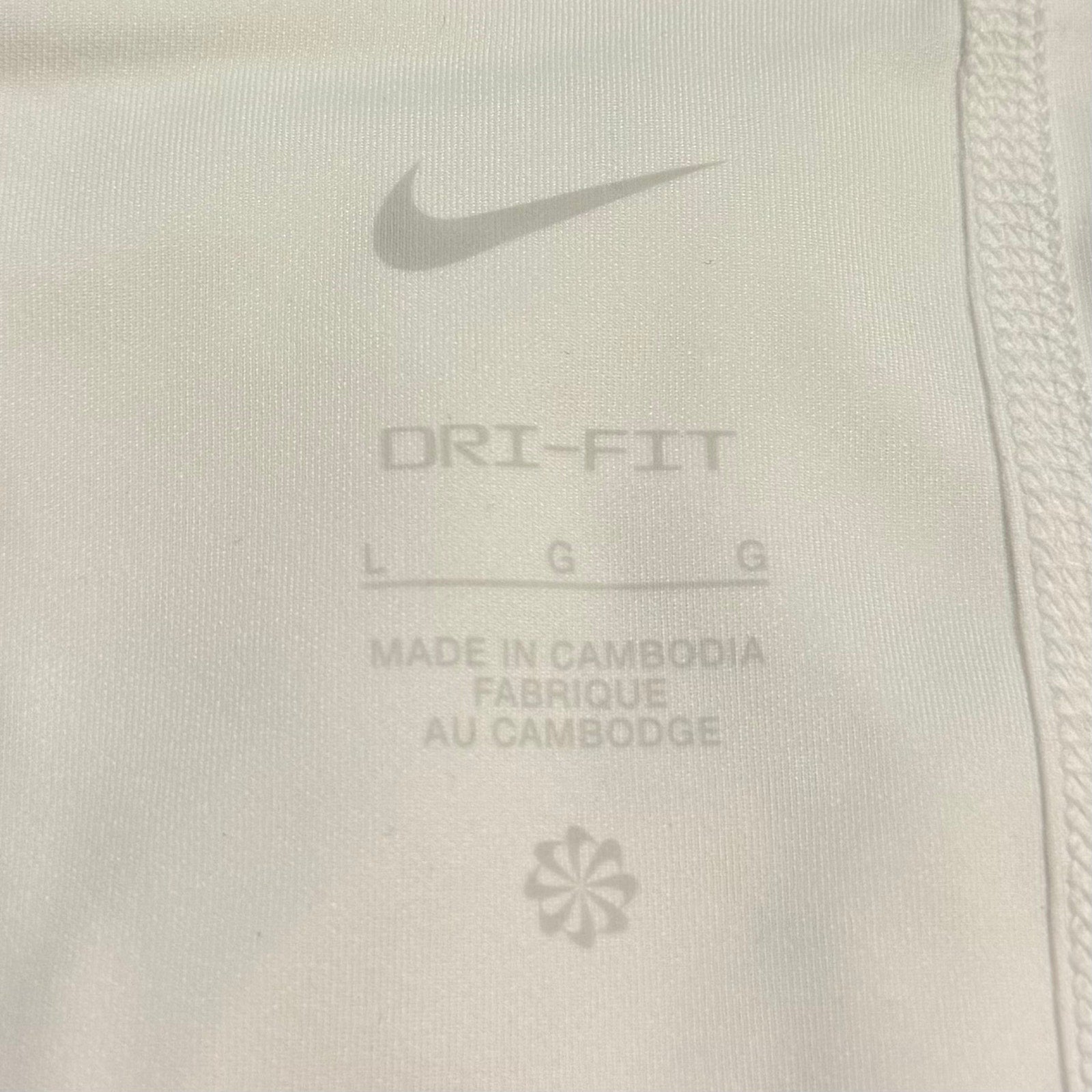 NIKE Women's Court Dri-FIT Victory Tennis Skort Large White Standard Fit NWT