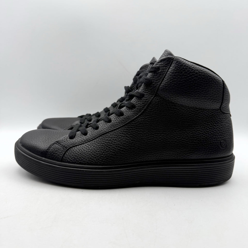 ECCO Mens Soft 60 Premium High-Top Sneakers EU 43 US 9.5 Black Leather NWOB