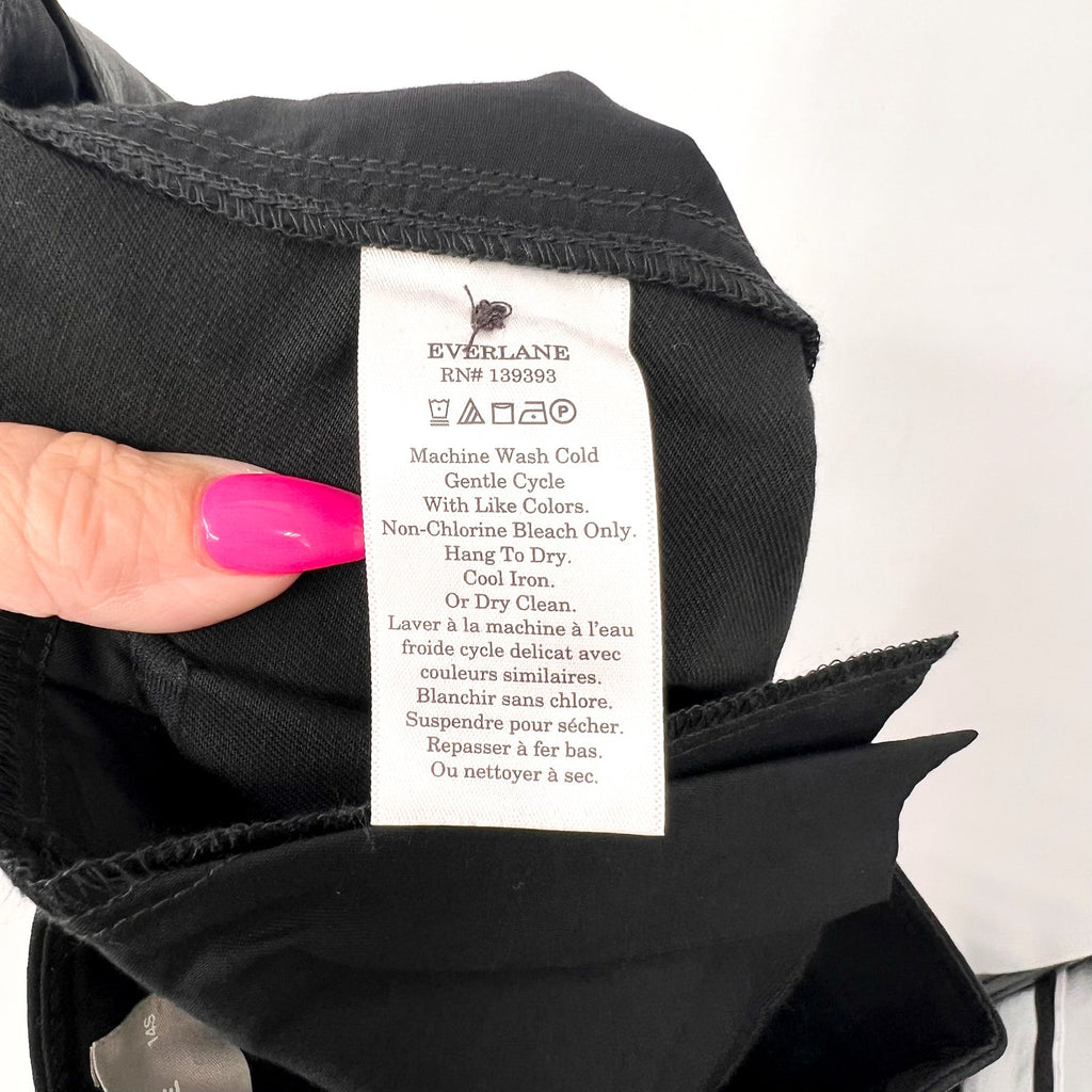 Everlane Womens The Way-High Drape Pants Size 14 30" Inseam Pleated Black NWT