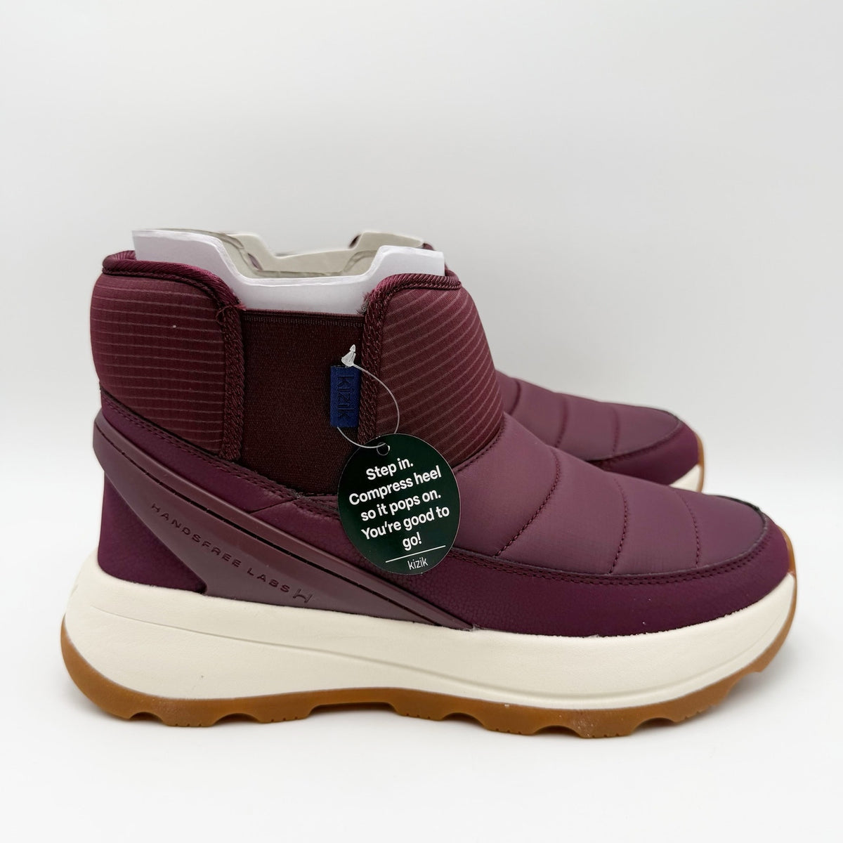 KIZIK Womens Juno 2 Low Hands-Free Winter Boots Size 9 Red Wine Insulated NIB