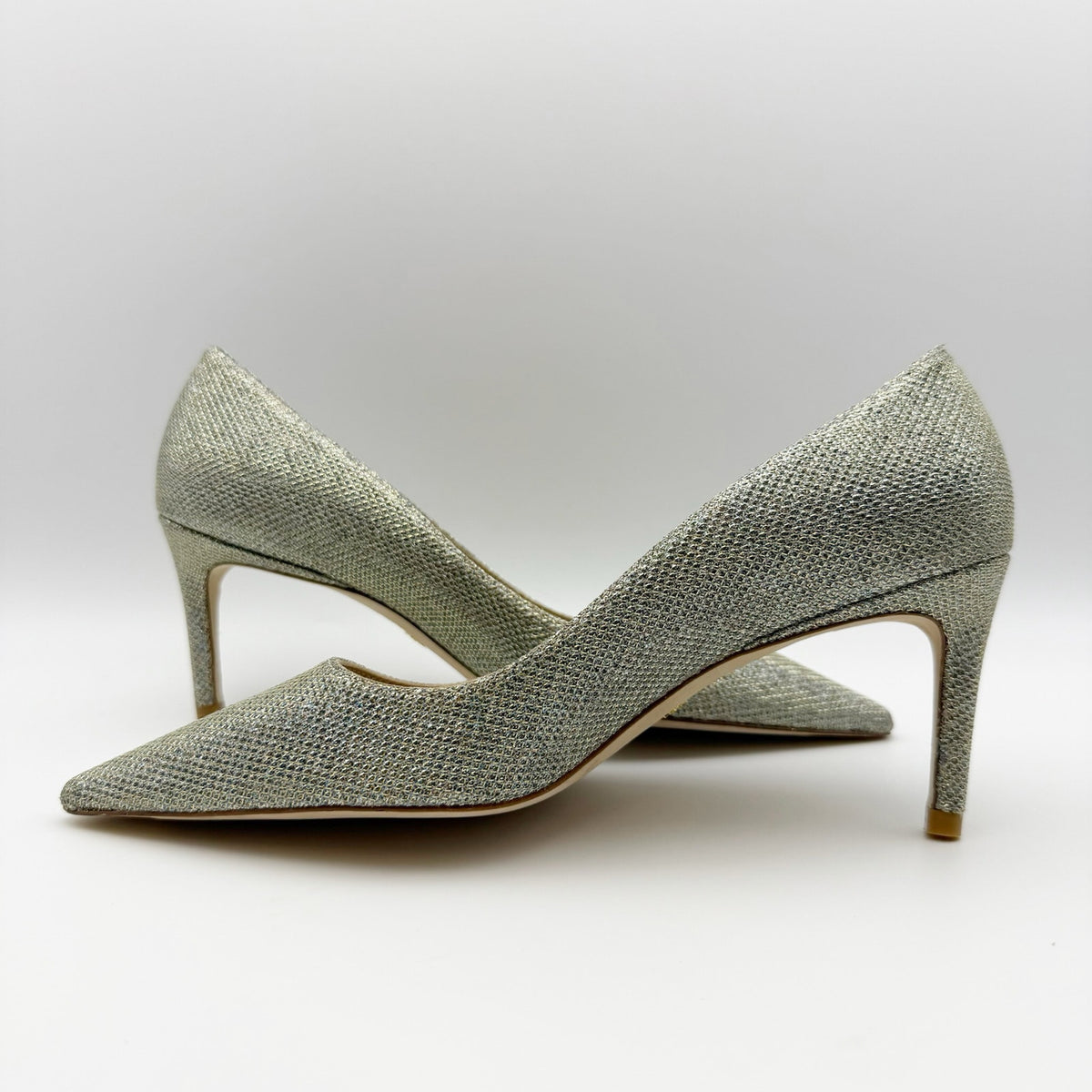 Stuart Weitzman Women’s Stuart 75 Pumps Platino Size 5 Gold Heels NWOB