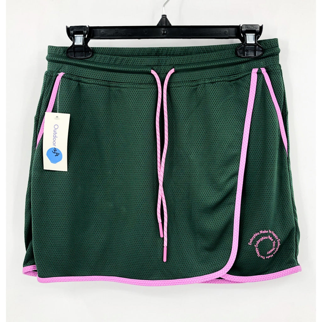 OUTDOOR VOICES Women's RecMesh 3.5" Skort Small Evergreen Built In Short NWT