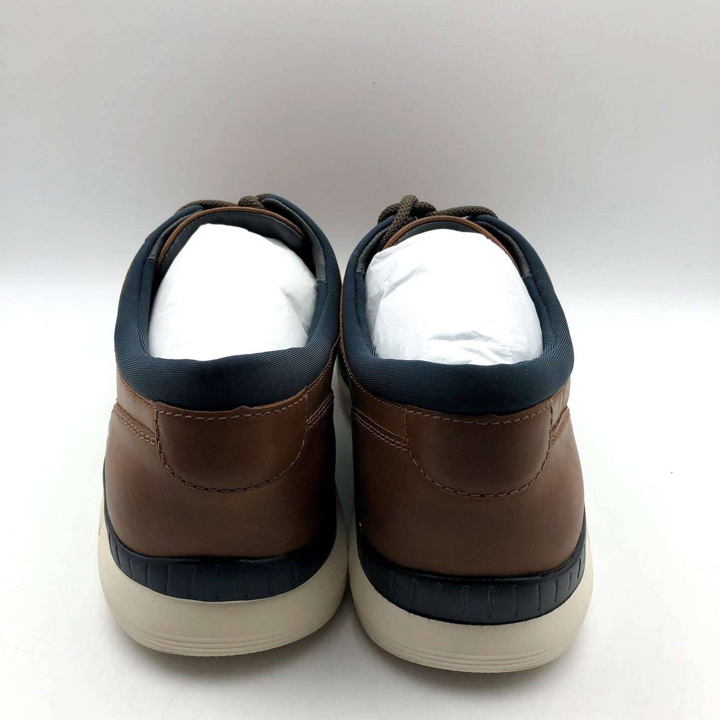 Johnston & Murphy Mens Parsons Plain Toe Shoes US 10.5 M EU 43.5 Tan Leather NIB