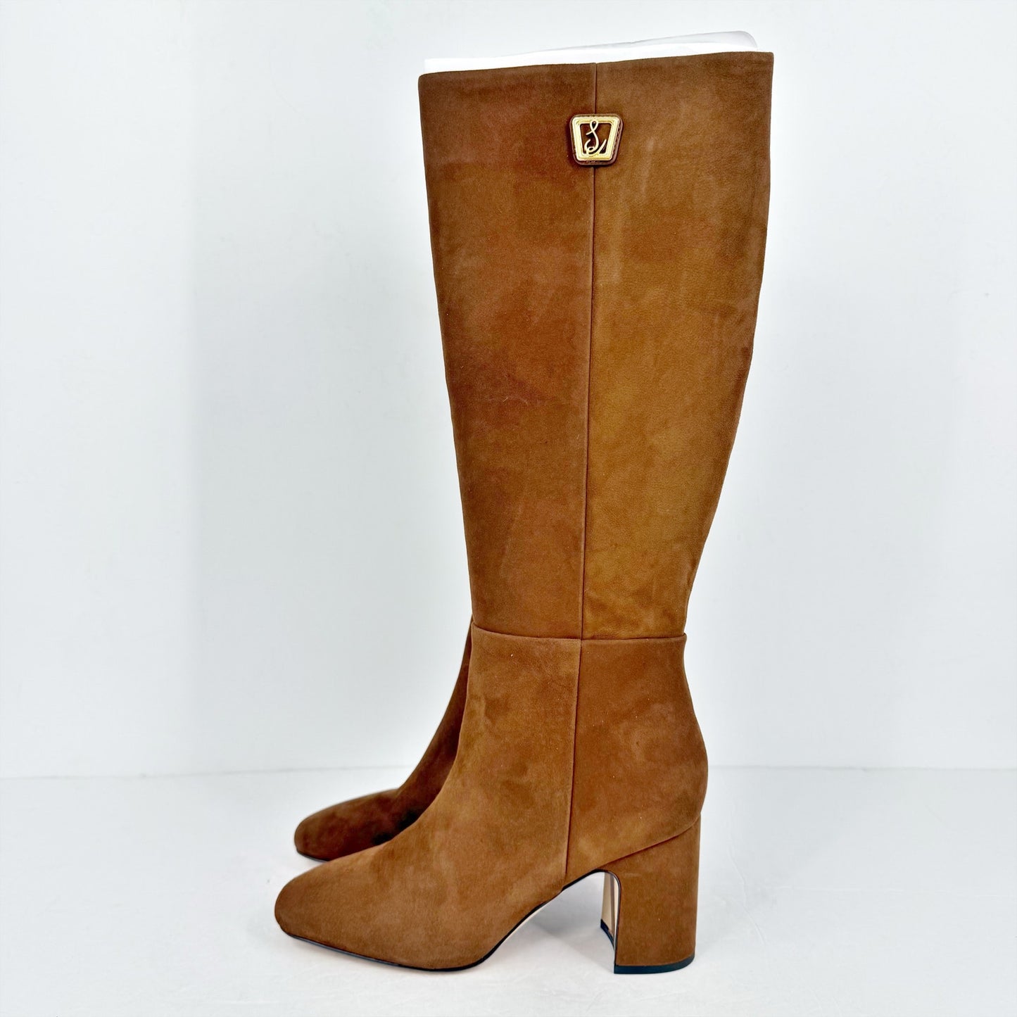 Sam Edelman Womens Faren Boots US 8.5 M EU 39 Brown Suede Knee High NIB