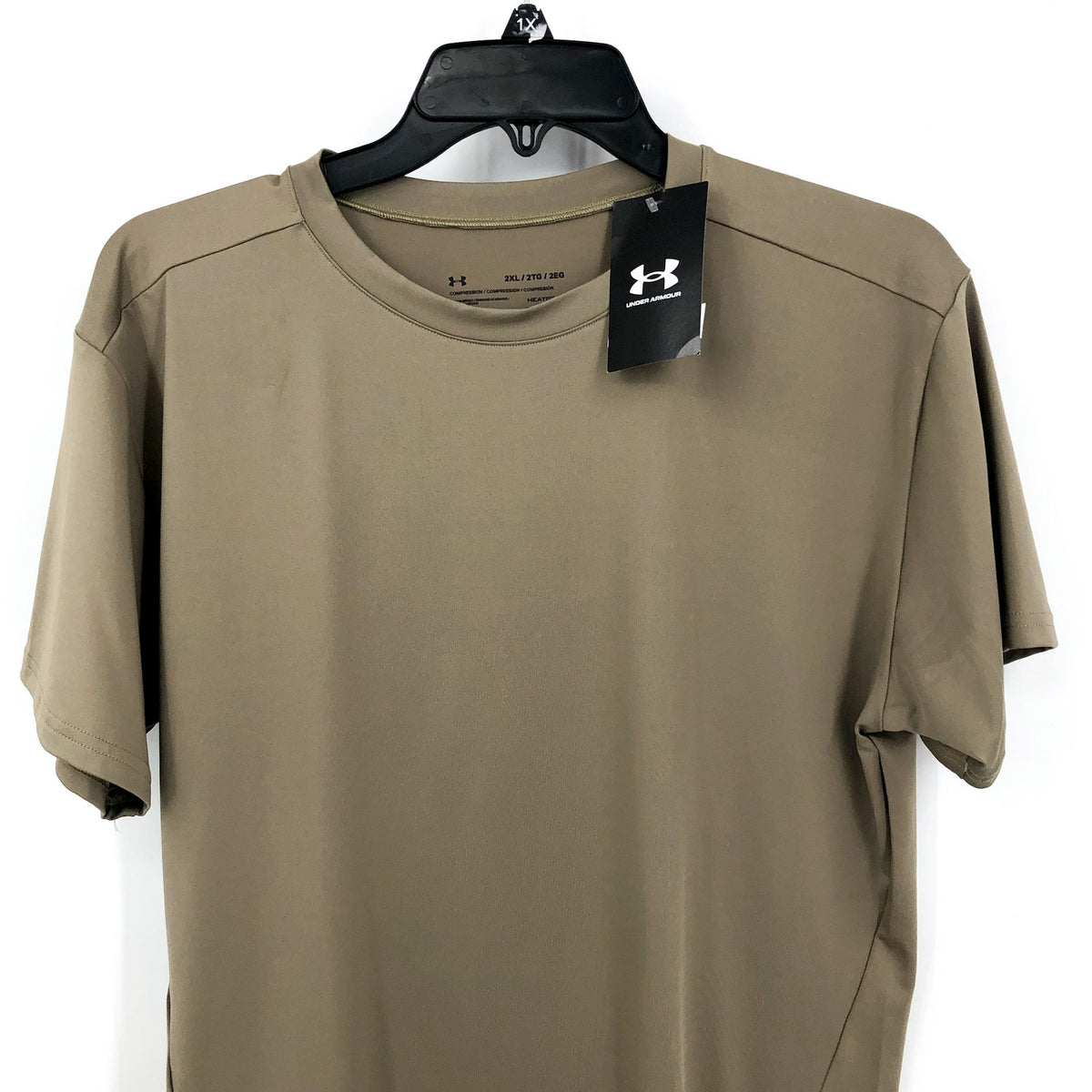 UNDER ARMOUR Men's HeatGear Compression Tactical T-Shirt XXL Federal Tan NWT
