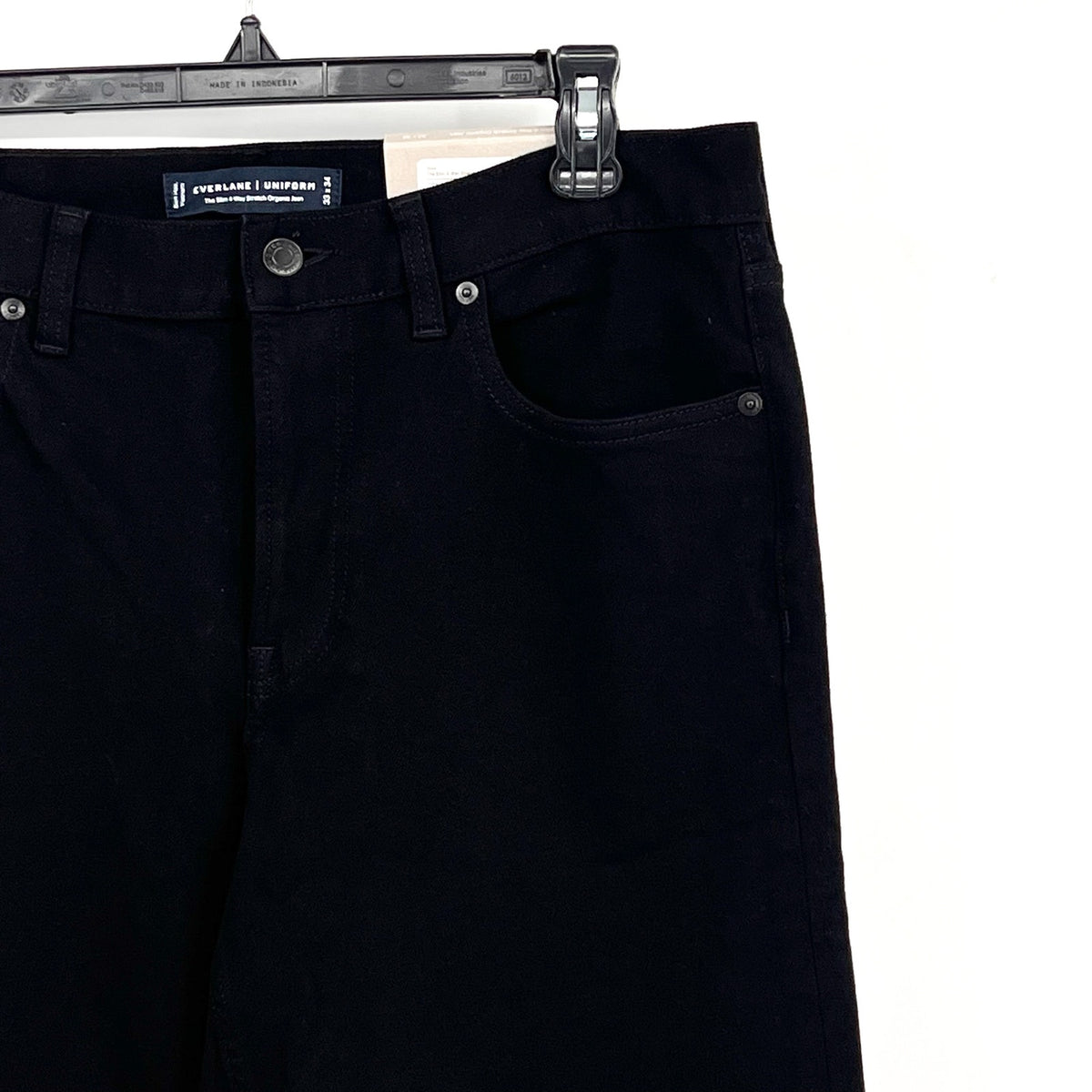 EVERLANE Uniform Men's Slim Jeans 33x34 Black 4-Way Stretch Organic Cotton NWT