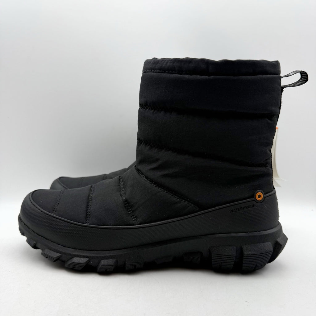 Bogs Womens Cedar Quilt Winter Boots Size 8.5 EU 39.5 Black Waterproof NIB