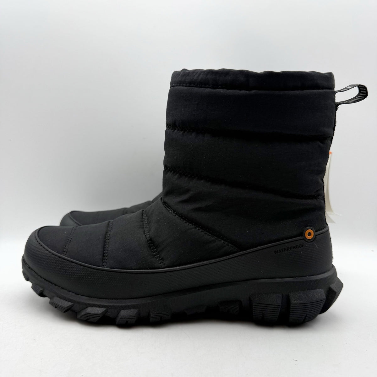 Bogs Womens Cedar Quilt Winter Boots Size 8.5 EU 39.5 Black Waterproof NIB