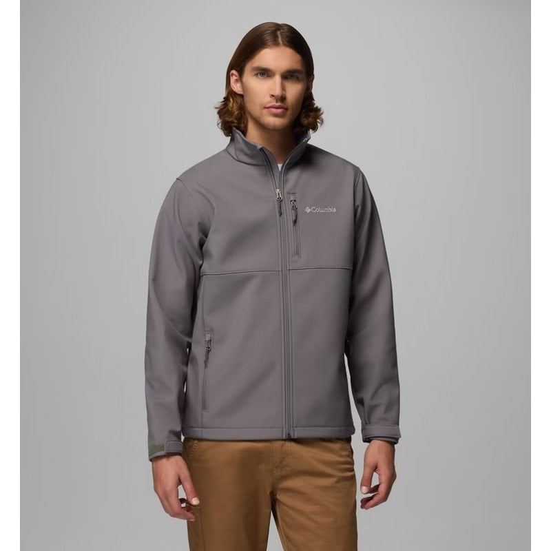 COLUMBIA Men's Ascender Hiking Softshell Jacket Size 3X City Grey NWT