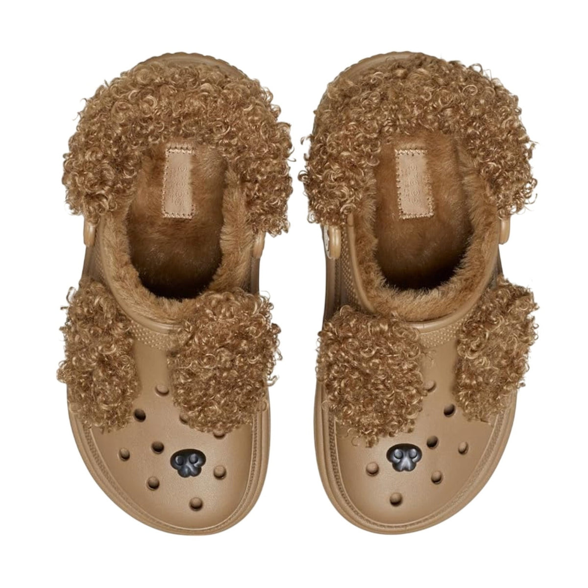 Crocs Platform Chunky Stomp Clogs Womens 8 Mens 6 Brown Sepia Bear NWT