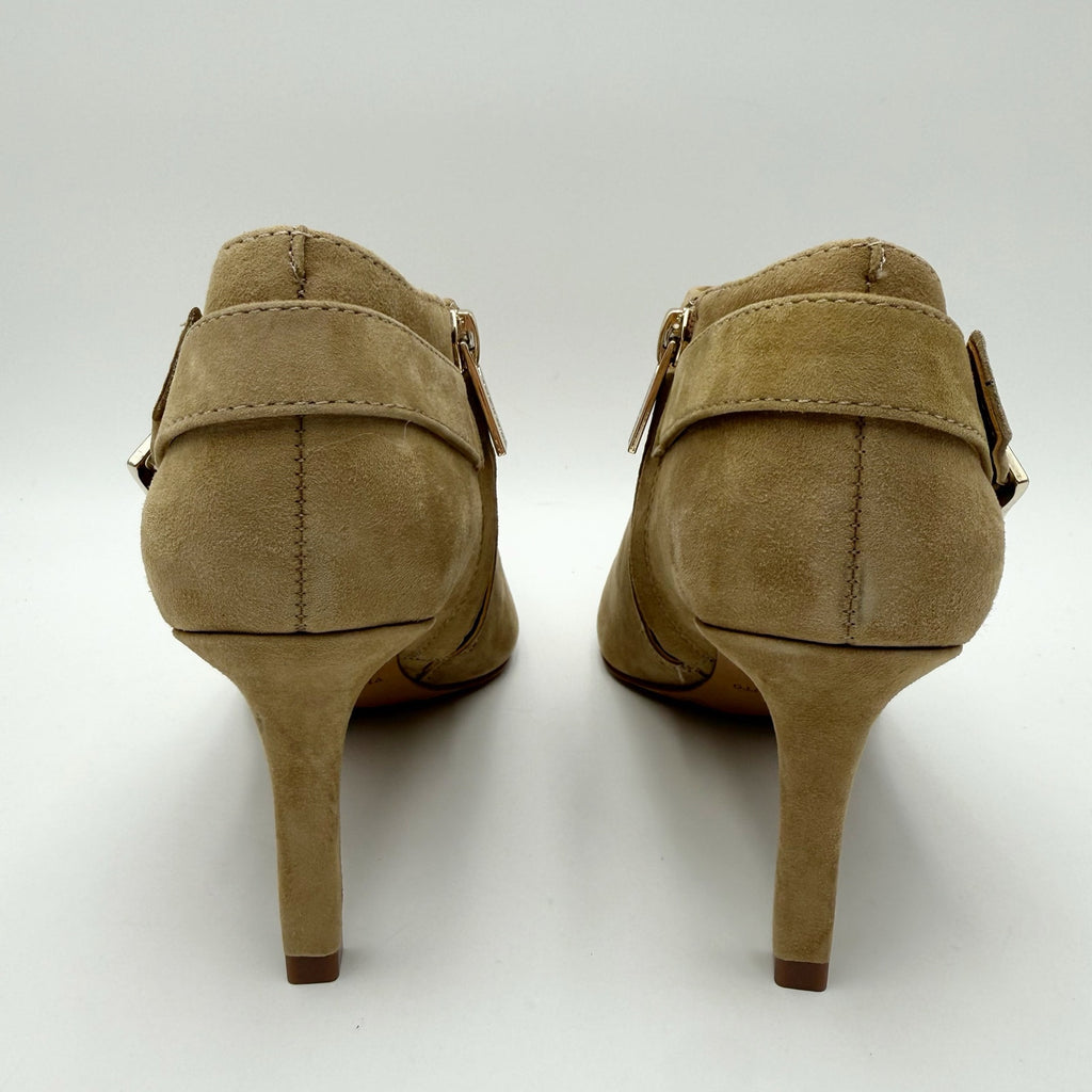 Vince Camuto Womens Kreitha Heeled Bootie Size 5.5 Brown Suede NWOB