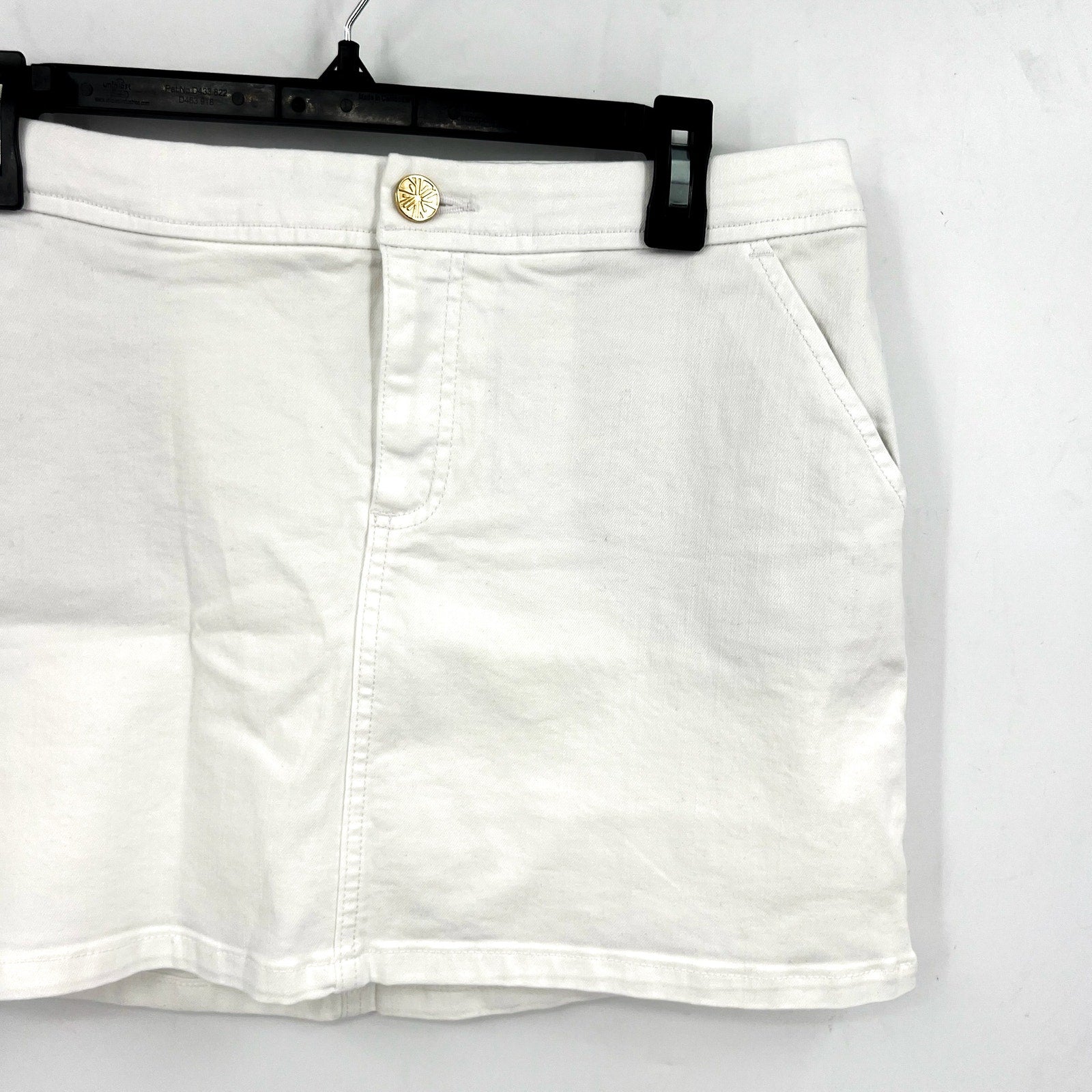 LILLY PULITZER Womens Colette Denim Skort Size 4 Resort White Stretch NWOT