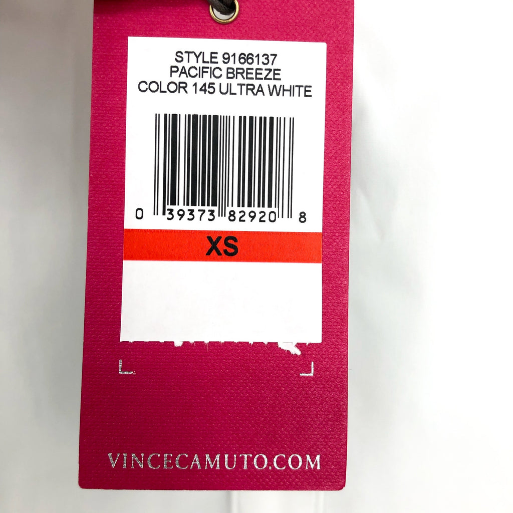 VINCE CAMUTO Women's Off Shoulder Pacific Breeze Top XS Ultra White NWT