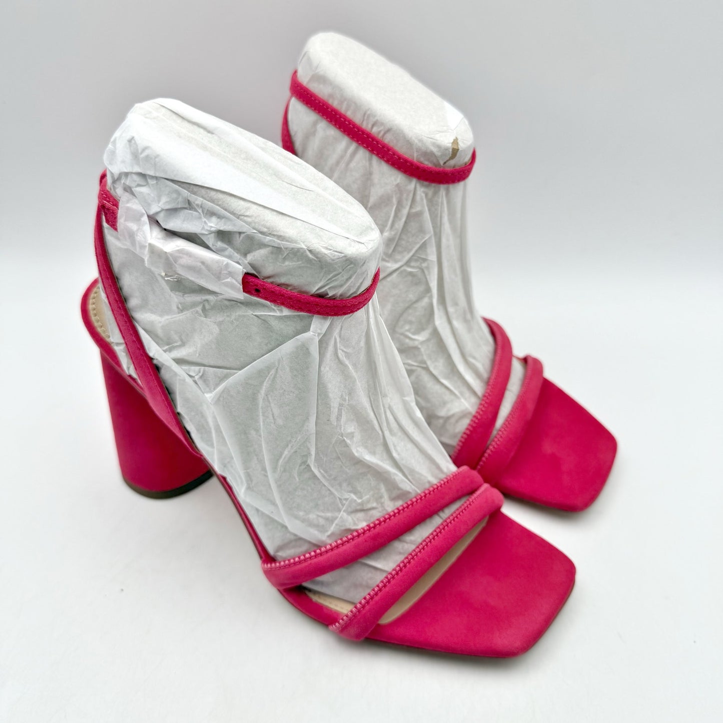 Sam Edelman Womens Kia Heeled Sandal US 6.5 EU 36.5 Pink Suede NIB