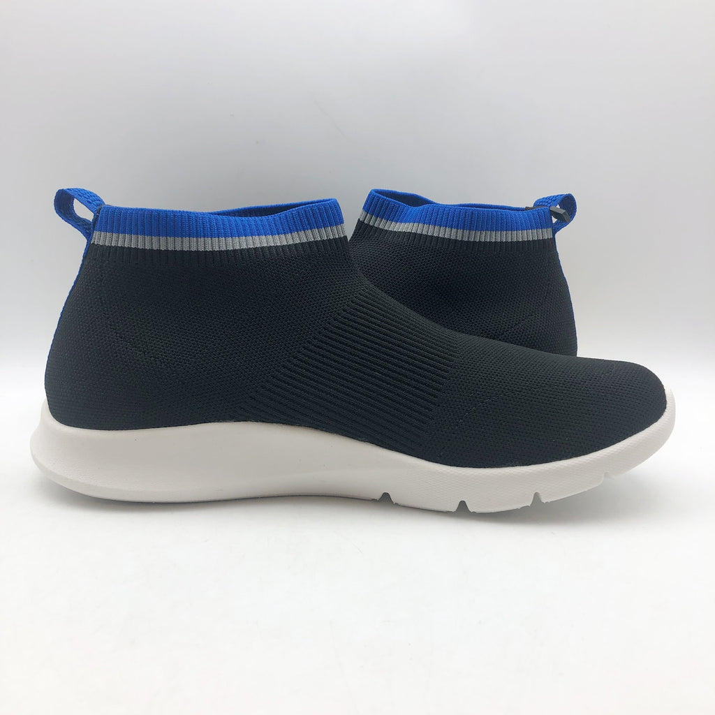 Spenco Waco Womens Pure Love Knit Sneakers 9.5 WIDE  Black Slip On NIB