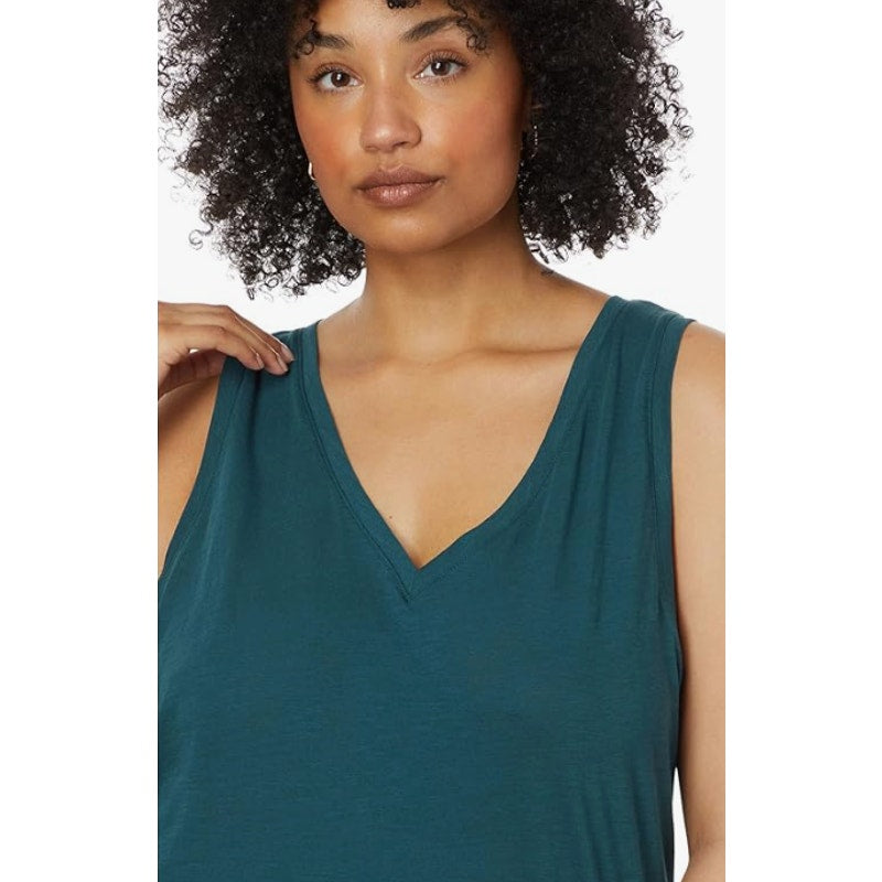 MADEWELL Women's Whisper Cotton V Neck Tank Top Small Mineral Blue NWT MD045