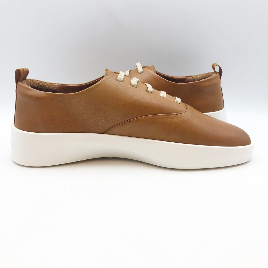 Wolf & Shepherd Cruise Casual Sneakers Womens 7 Mens 5.5 Tan Leather NIB