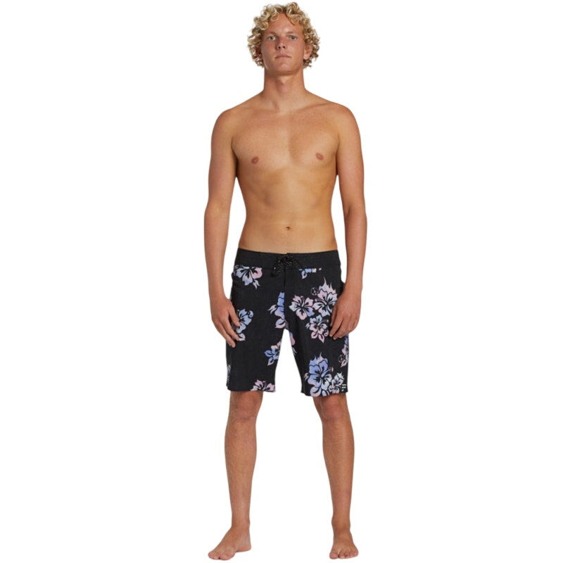 BILLABONG Mens Sundays Pro 19" Board Shorts Size 36 Black Floral Drawstring NWT