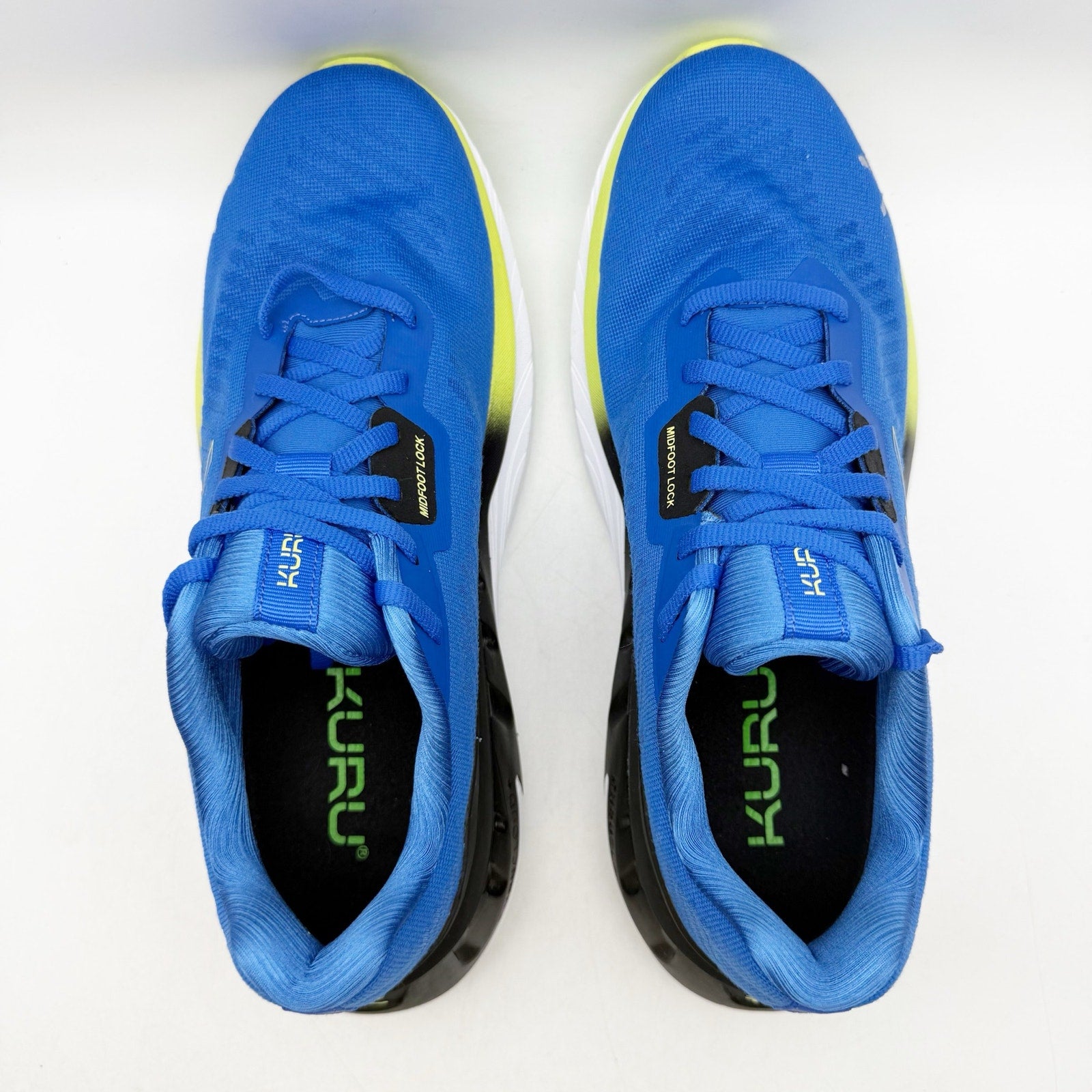 Kuru Mens Triple Max Ion Sneakers US 9.5 M EU 42 Blue Lime Athletic NWOB