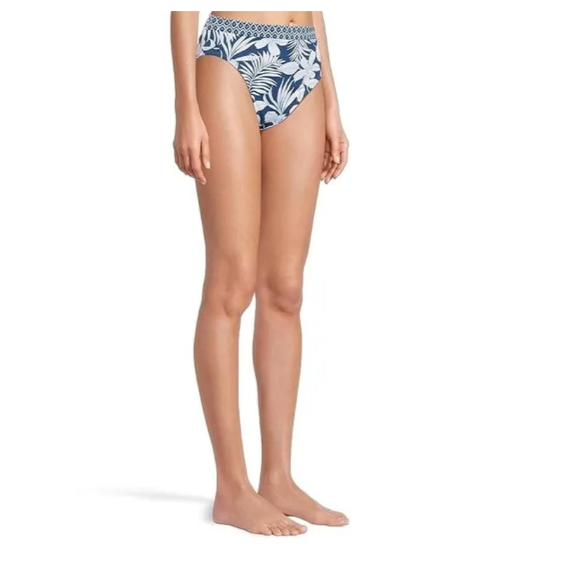 TOMMY BAHAMA Womens Island Cays Blooms Bikini Bottom Large Blue White NWT