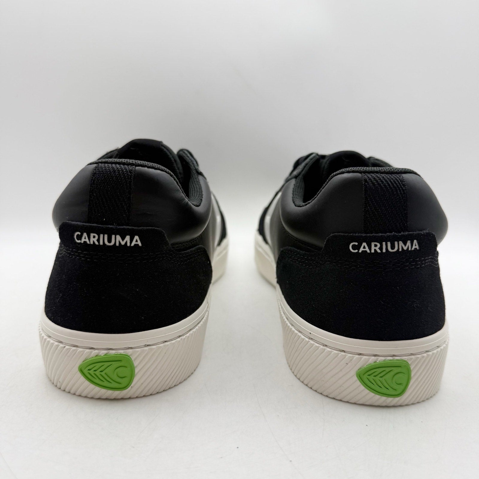 CARIUMA Mens Vallely Low Top Sneakers EU 42 US 9.5 Black Leather Suede NWOB