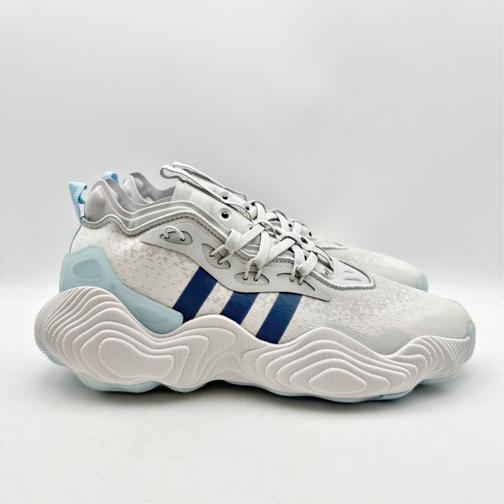 Adidas Mens Trae Young 3 Basketball Shoes US 8 White Grey Athletic Sneakers NWOB