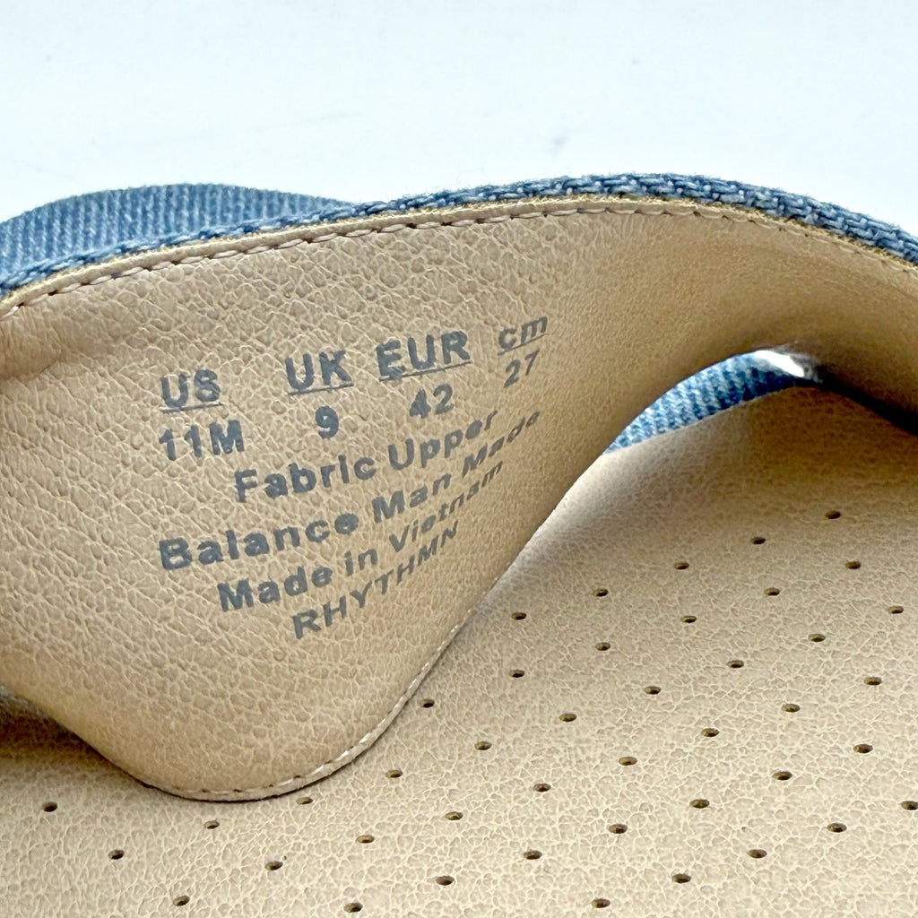 LifeStride Womens Rhythmn Sandal Heels US 11 M EU 42 Denim Blue NIB