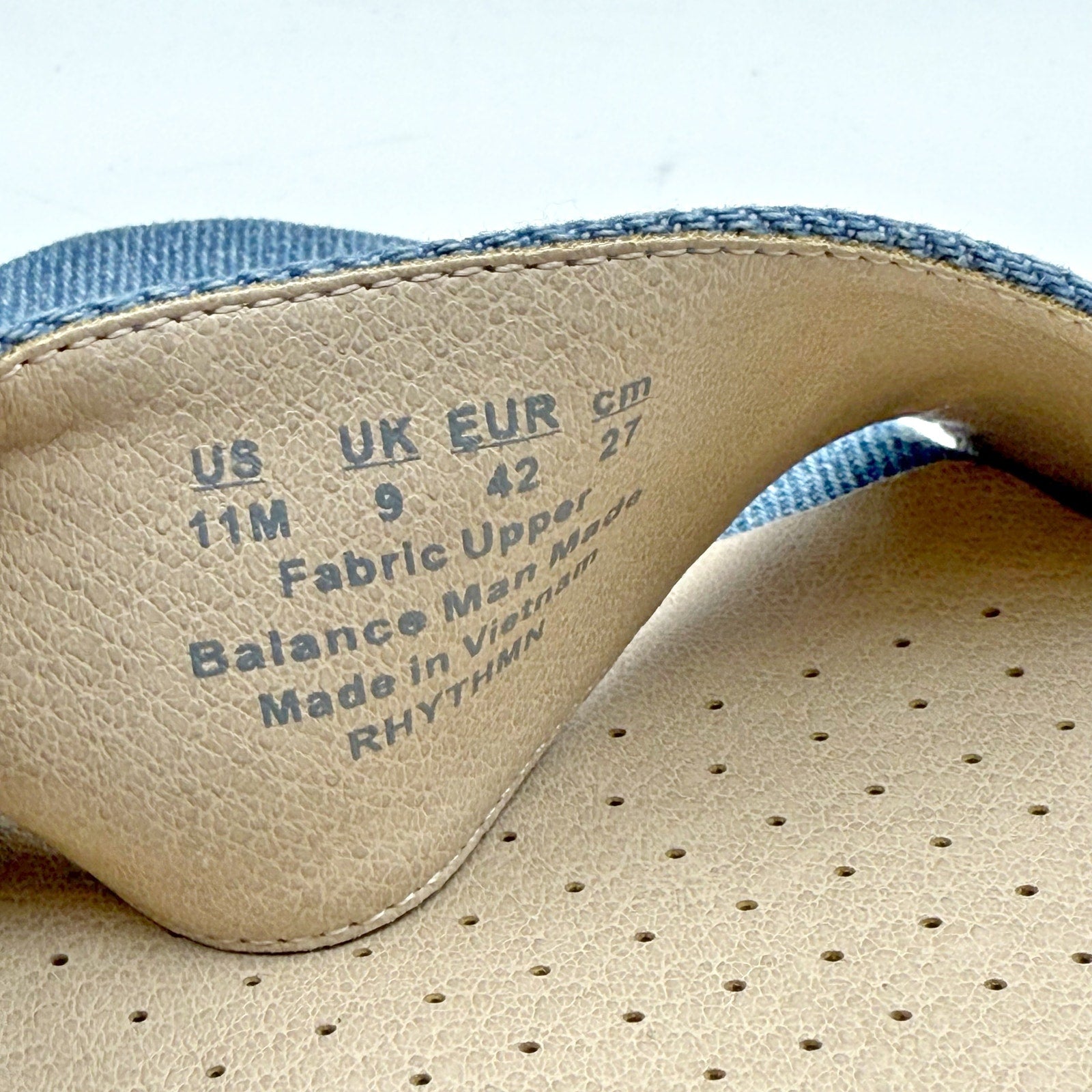 LifeStride Womens Rhythmn Sandal Heels US 11 M EU 42 Denim Blue NIB