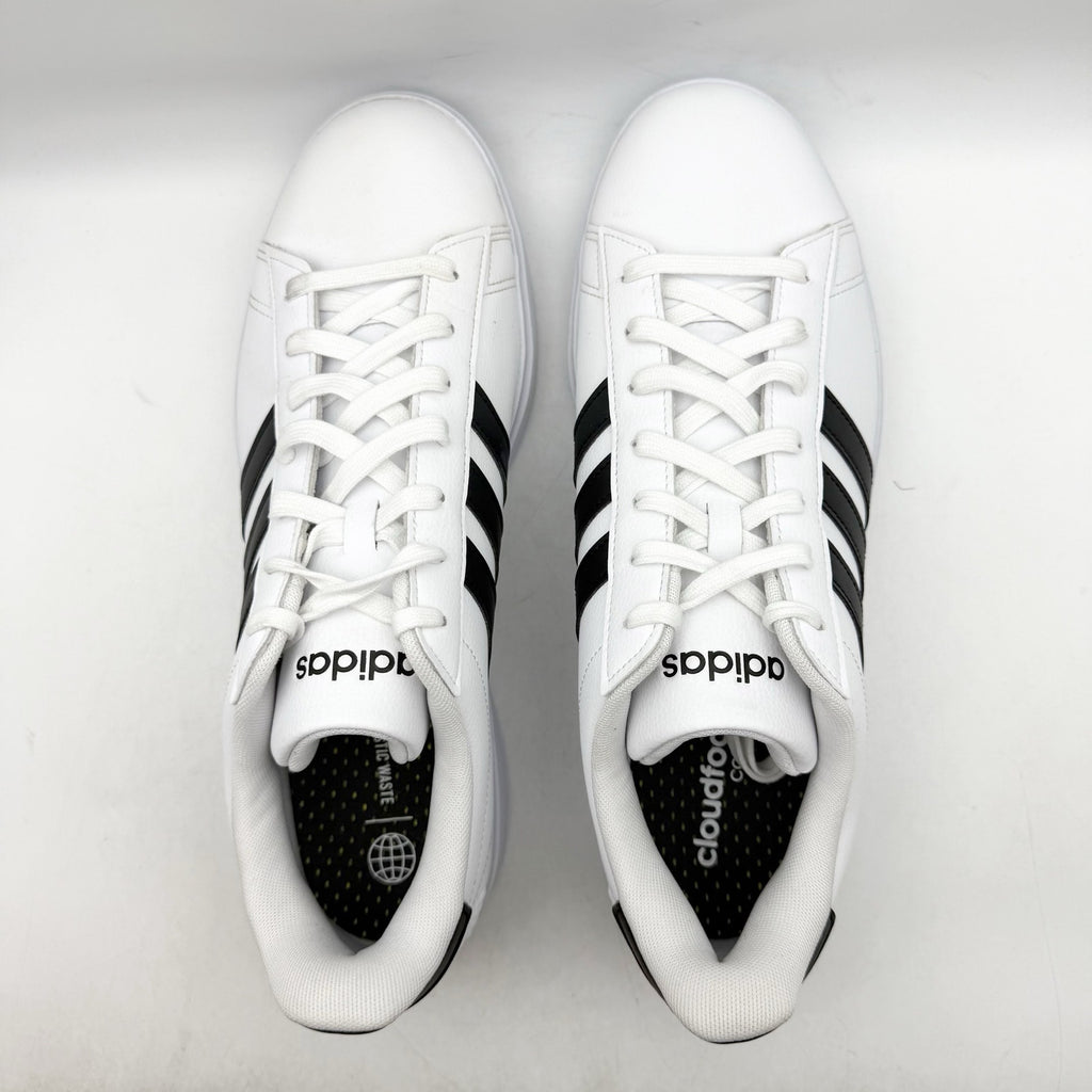 Adidas Mens Grand Court 2.0 Casual Sneakers US 12 White Black NWOB