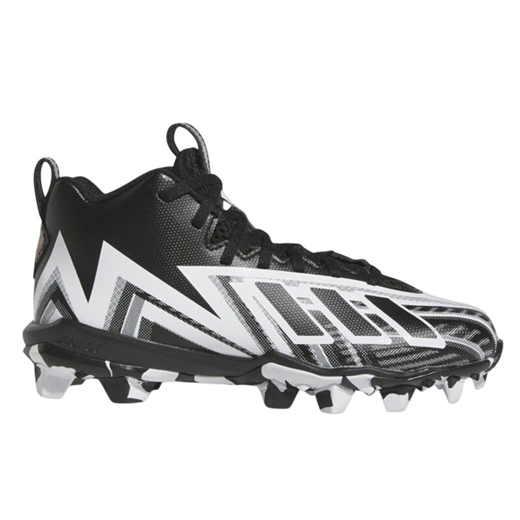 Adidas Kids Freak Spark MD 23 Football Cleats Size 3.5 Youth Black White NWOB