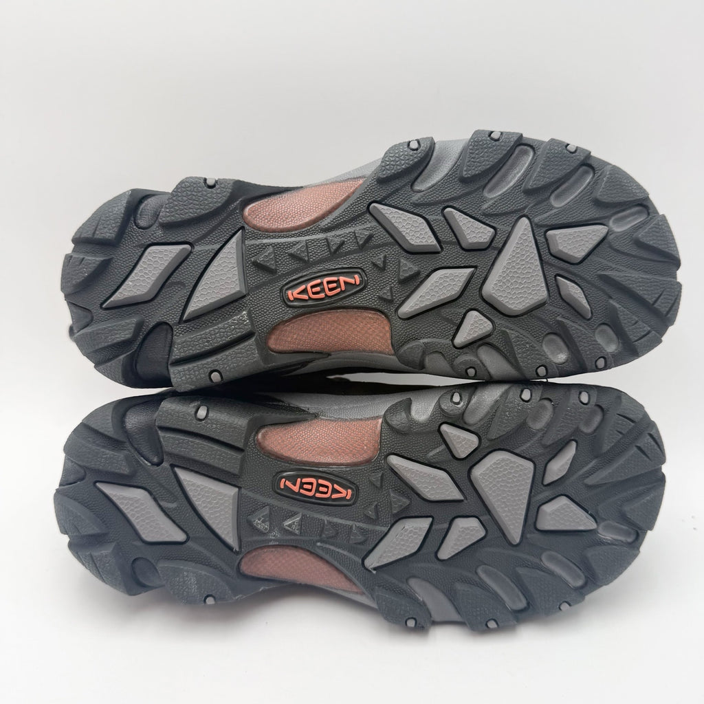 Keen Womens Targhee ll Hiking Shoes Size 8.5 Grey Waterproof Leather NWOB