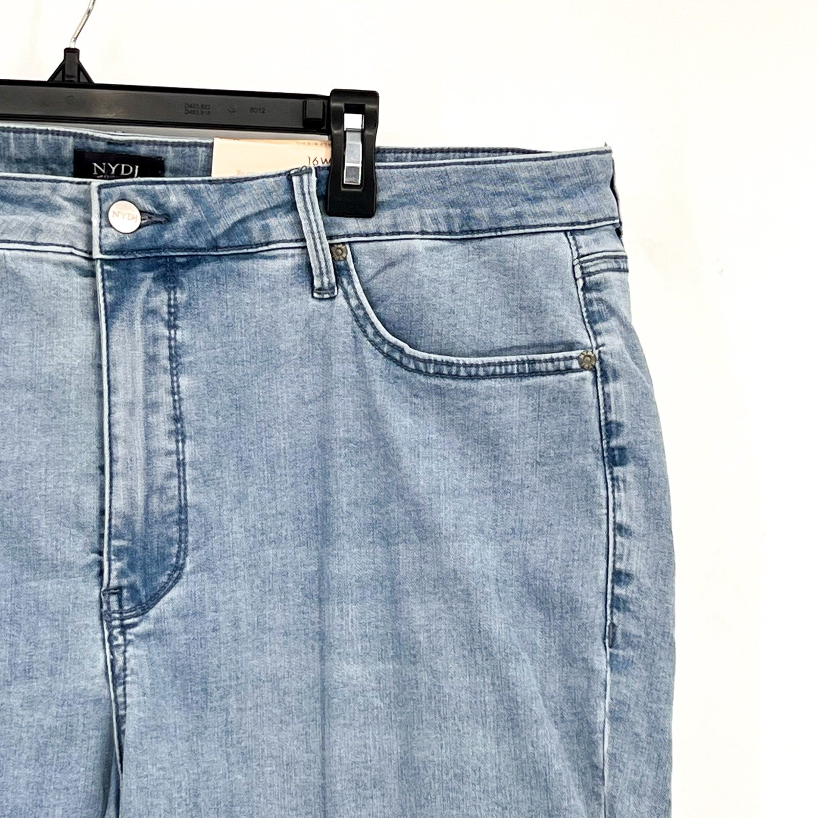 NYDJ Womens Margot Girlfriend Jeans Size 16W PETITE Kingston Blue NWT