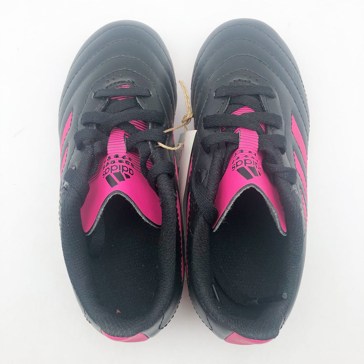 Adidas Little Kids Goletto VIII Firm Ground Soccer Cleats 11K Black Pink NWOB