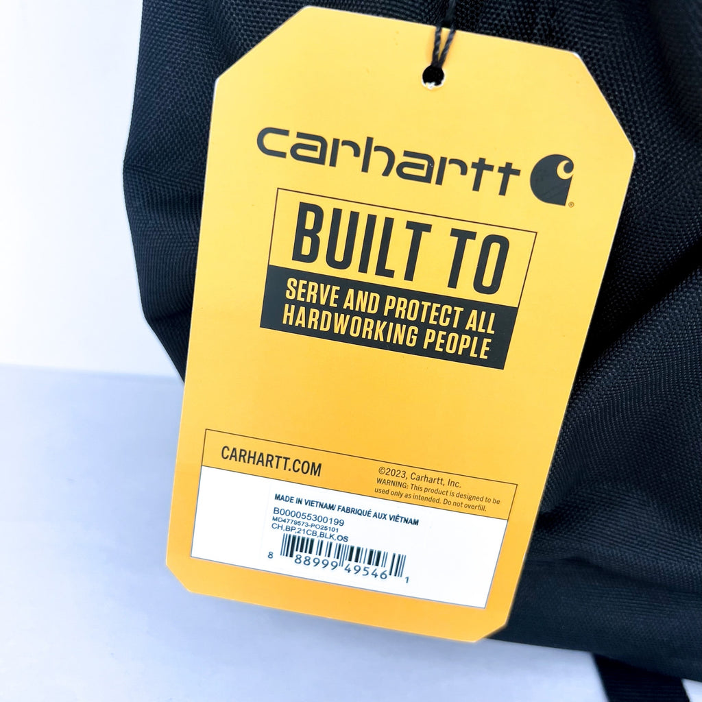 CARHARTT Unisex 21L Classic Backpack Black Weatherproof Reflective NWT