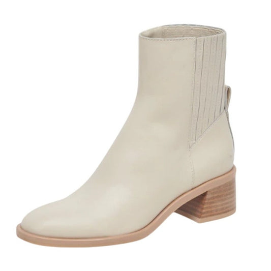 Dolce Vita Womens Linny H2O Ankle Bootie US 6 M EU 36 Cream Ivory Leather NIB