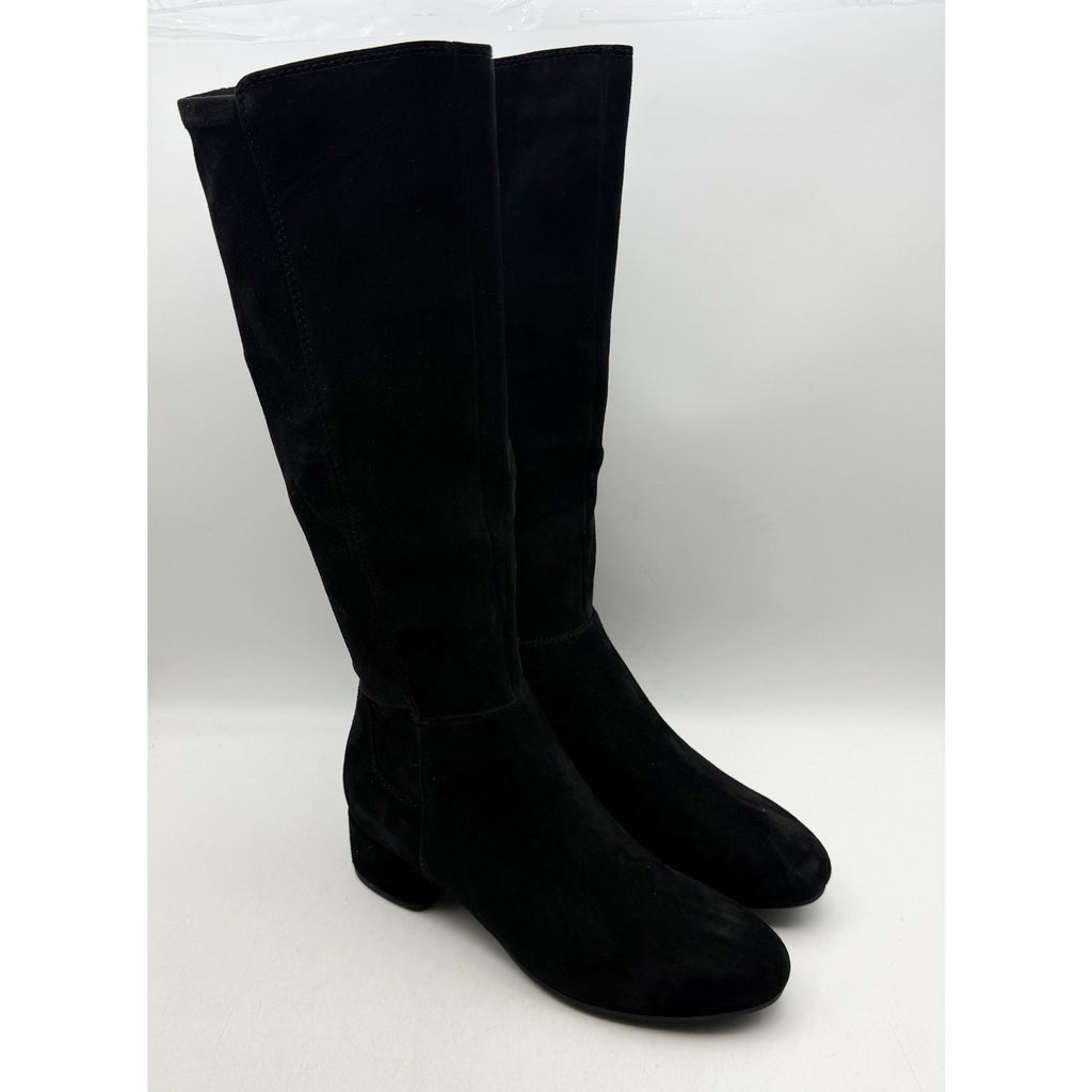 Dune London Womens Tayla Knee High Boots US 7 EU 37 Black Suede NIB