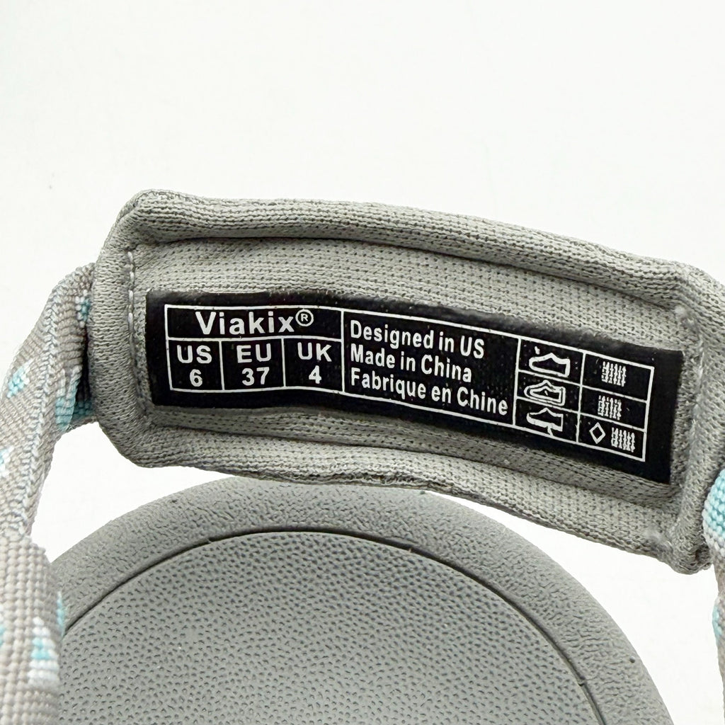 Viakix Womens Siena Hiking Sandals US 6 EU 37 Grey Black Water Resistant NIB