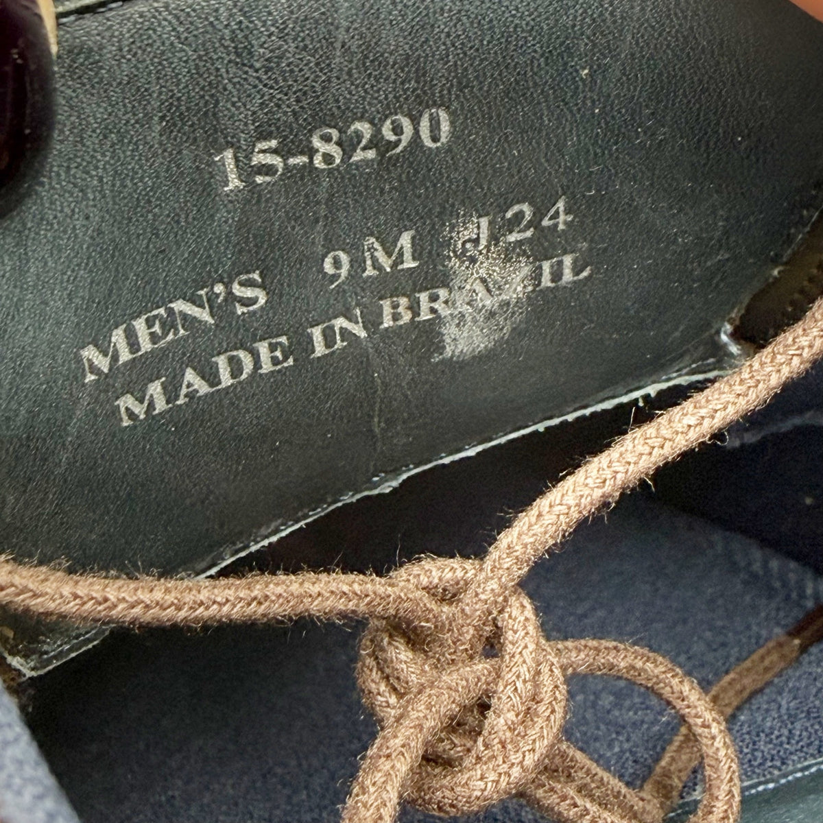 Johnston & Murphy Mens Landry Plain Toe Dress Shoe Size 9 M Brown Leather NIB
