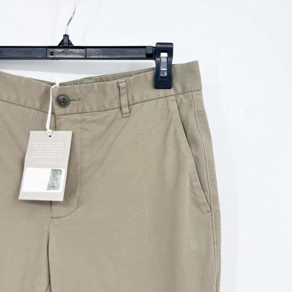 EVERLANE Mens The Performance Chino Pants 31x30 Khaki Uniform Slim Fit NWT