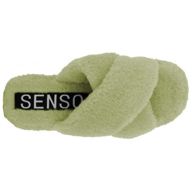 SENSO Women's Inka IV Slide Sandals EU 42 Size 12M Pistachio Green Cotton NWOB