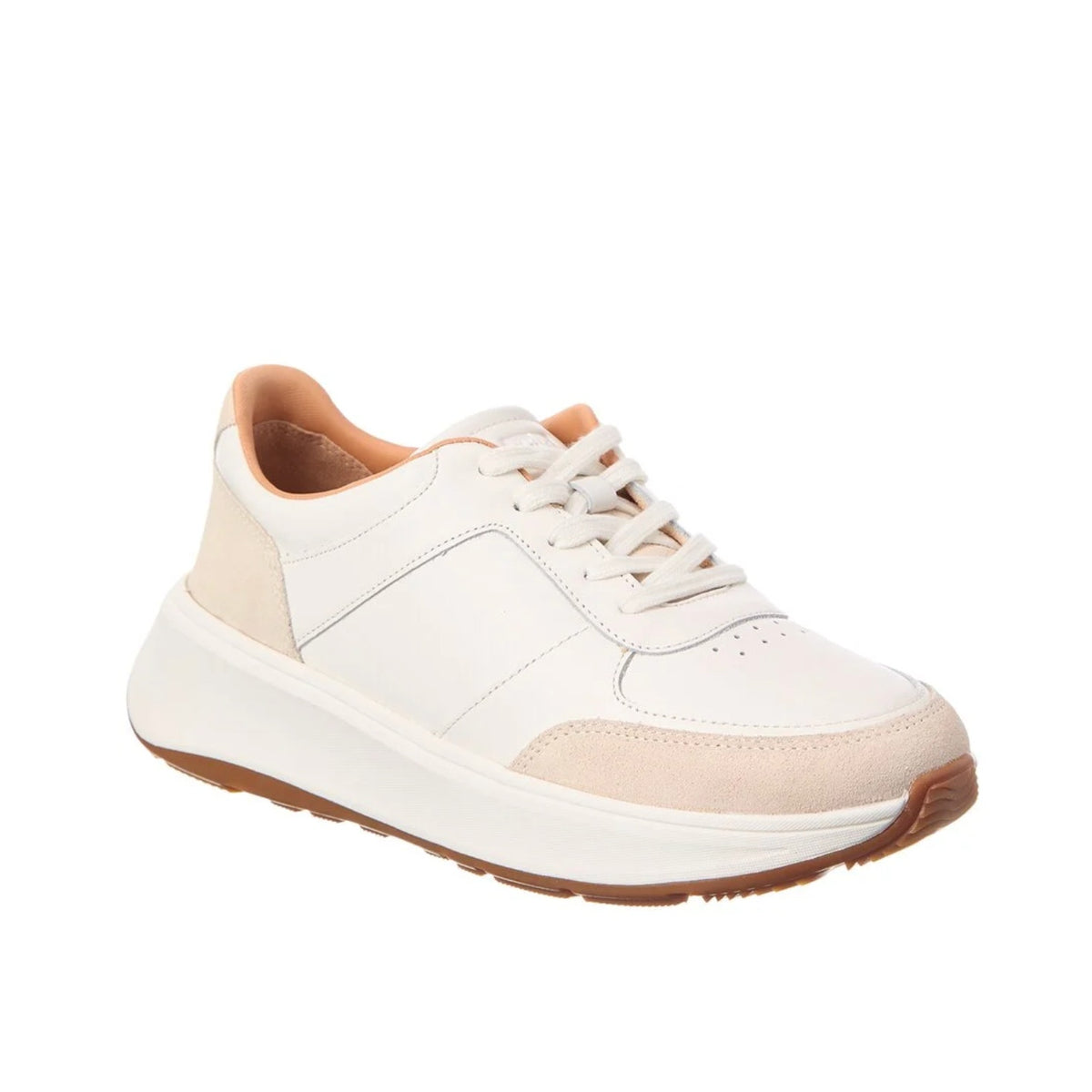 FitFlop Womens F-Mode Casual Sneakers Size 8 EU 39 Urban White Suede NWOB
