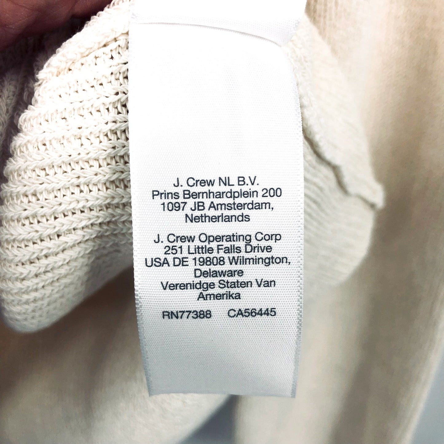 MADEWELL Womens Flared-Sleeve V-Neck Sweater Medium Antique Cream NO063 NWT