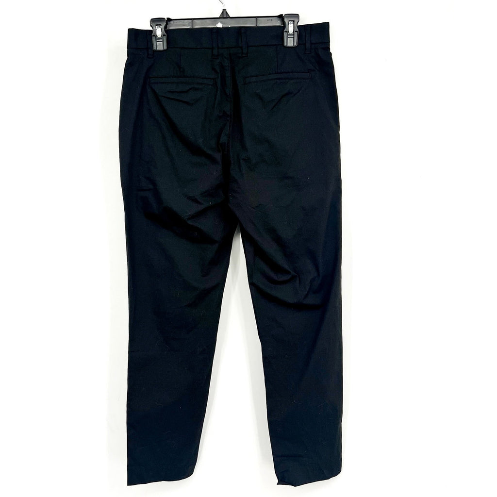 EVERLANE Mens The Air Chino Pants 30x30 Black Stretch Cotton Poplin Slim Fit NWT