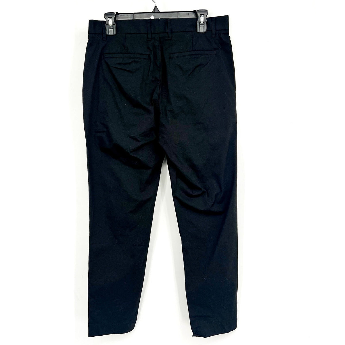 EVERLANE Mens The Air Chino Pants 30x30 Black Stretch Cotton Poplin Slim Fit NWT