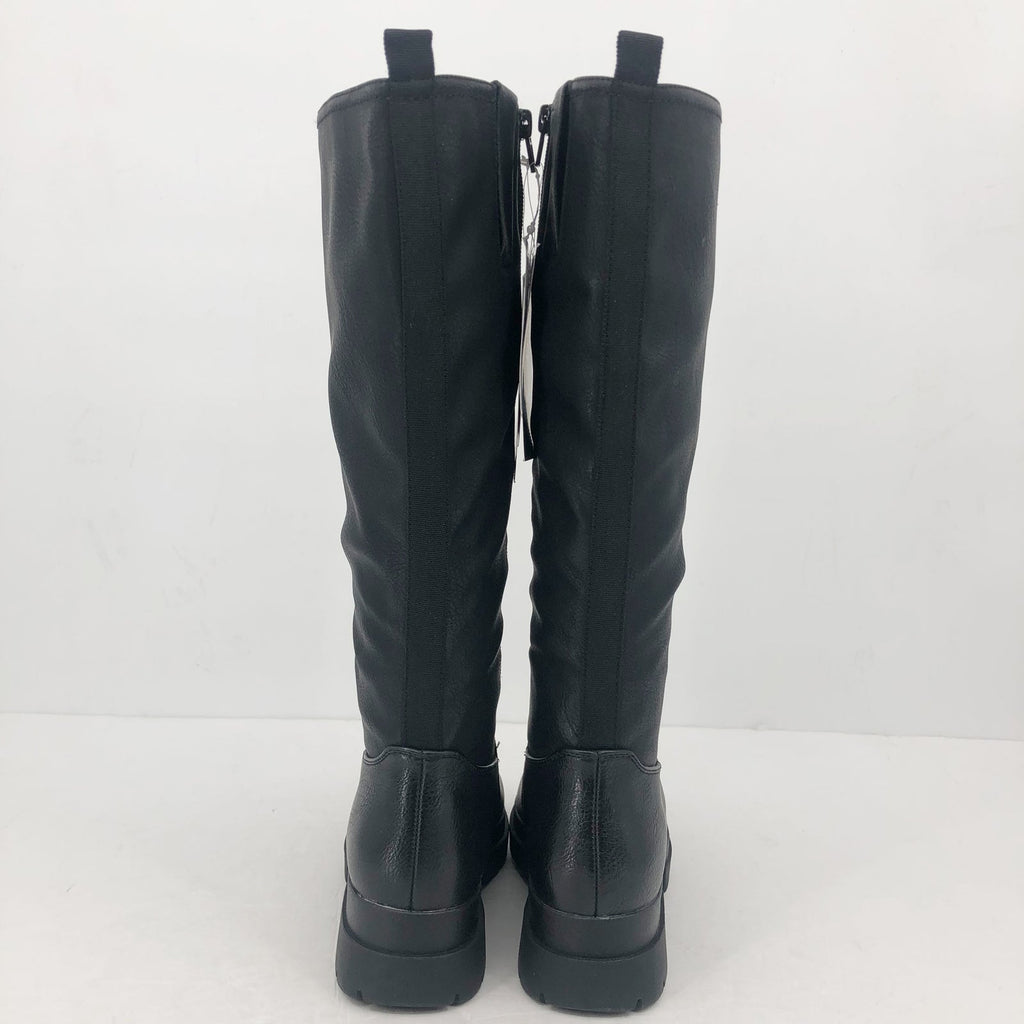 Soul Naturalizer Womens Orchid Calf High Boots Size 6 M Wide Calf Black NWOB