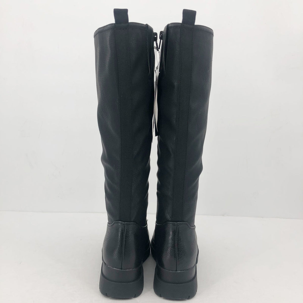 Soul Naturalizer Womens Orchid Calf High Boots Size 6 M Wide Calf Black NWOB